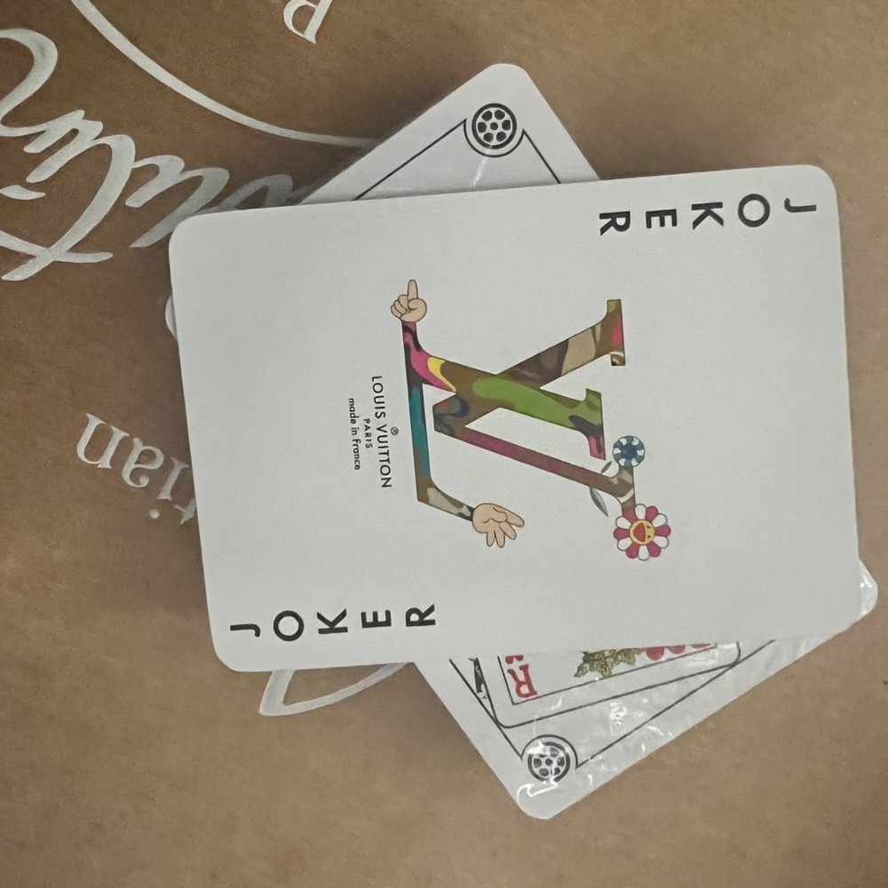 Louis Vuitton Murakami Monogram Playing Card with COA